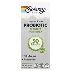 Solaray Mycrobiome® Fórmula Probiótica para Perda de Peso 30 VegCaps