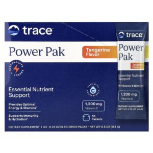 Trace Power Pak Tangerina 30 Embalagens 61 g (022 oz) Cada