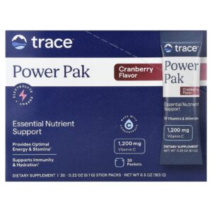 Trace Power Pak Cranberry 30 Embalagens 61 g (022 oz) Cada