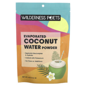 Wilderness Poets Água de Coco em Pó Evaporada 113 g (4 oz)