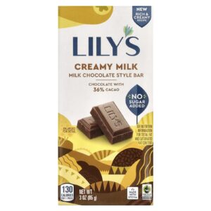 Lilys Sweets Barra de Chocolate 40% Leite Cremoso 85 g