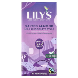 Lilys Sweets 40% de Cacau e Chocolate ao Leite Amêndoa Salgada 85 g (3 oz)