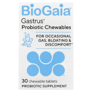 BioGaia Gastrus® para a Saúde Intestinal Ideal Menta e Mandarina 30 Comprimidos Mastigáveis
