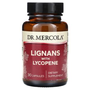 Dr. Mercola Lignanas com Licopeno 30 Cápsulas