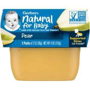 Gerber Natural para Bebês 1st Foods® Pera 2 Unidades 56 g (2 oz) Cada