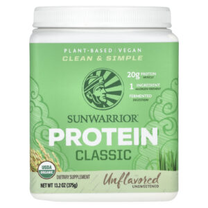 Sunwarrior Proteína Clássica Sem Sabor 375 g (132 oz)