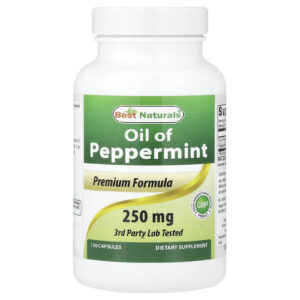 Best Naturals Óleo de Hortelã-Pimenta 250 mg 120 Cápsulas