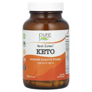 Pure Essence Real-Zymes Keto 90 Cápsulas Vegetais