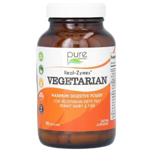 Pure Essence Real-Zymes Vegetariano 90 Vegi-Caps