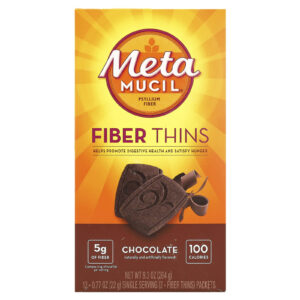 Metamucil Fibra Fina Chocolate 12 Pacotes 22 g (077 oz) Cada