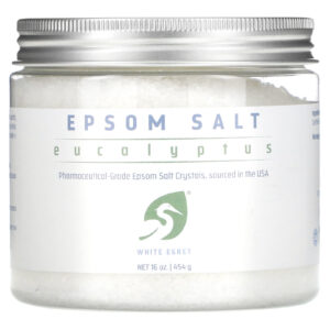 White Egret Sal de Epsom Eucalipto 454 g (16 oz)