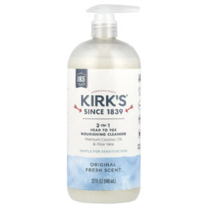 Kirks Solução de Limpeza Nutritiva 3 em 1 da Cabeça aos Pés Original Fresh 946 ml (32 fl oz)