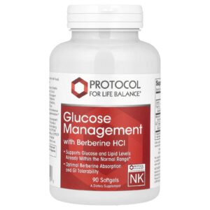 Protocol for Life Balance Controle de Glicose com Berberina HCL 90 Cápsulas Softgel