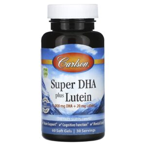 Carlson Super DHA Plus Lutein 60 Cápsulas Softgel