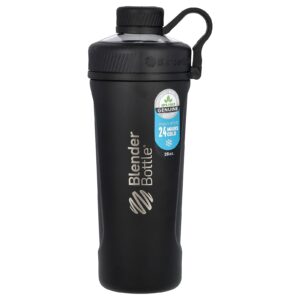 Blender Bottle Radian Aço Inoxidável Isolado Preto Fosco 26 oz