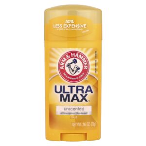 Arm & Hammer UltraMax Desodorante Sólido Antitranspirante Sem Cheiro 73 g (26 oz)