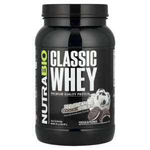 NutraBio Proteína Whey Clássica Sorvete e Cookie Dream 907 g (2 lbs)