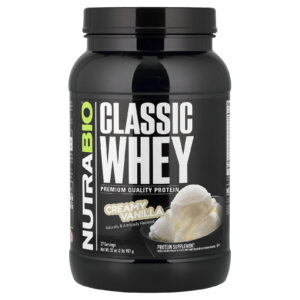 NutraBio Proteína Whey Clássica Baunilha Cremosa 907 g (2 lbs)