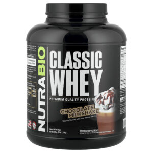 NutraBio Proteína Whey Clássica Milkshake de Chocolate 2268 g (5 lbs)