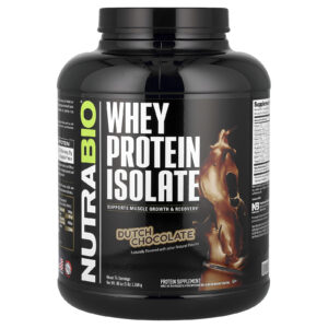 NutraBio Isolado de Proteína Whey Chocolate Holandês 5 lbs (2.268 g)