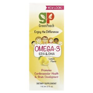 GreenPeach Ômega-3 EPA e DHA Limão 1183 ml (4 fl.oz)