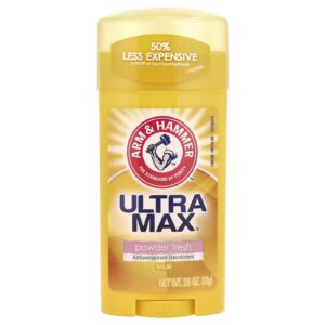 Arm & Hammer UltraMax Desodorante Antitranspirante Sólido para Mulheres Powder Fresh 73 g (26 oz)