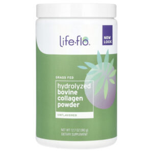 Life-flo Colágeno Bovino Hidrolisado de Gado Criado no Pasto Sem Sabor 360 g (127 oz)