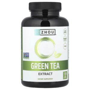 Zhou Nutrition Extrato de Chá Verde 500 mg 120 Cápsulas Vegetais