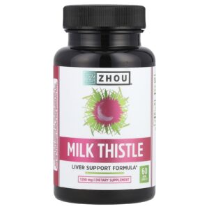 Zhou Nutrition Cardo-mariano 60 Cápsulas Vegetais (450 mg por Cápsula)