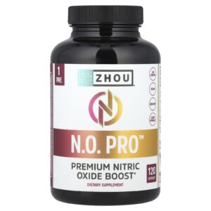 Zhou Nutrition NÃO Pro™ Reforço Premium de Óxido Nítrico 120 Cápsulas