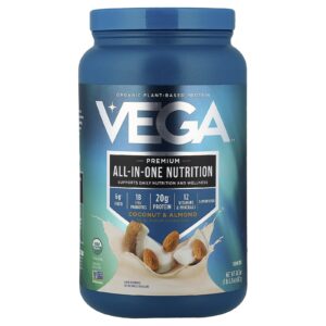 Vega Premium All-in-One Nutrition Coco e Amêndoa 687 g (1 lb 83 oz)