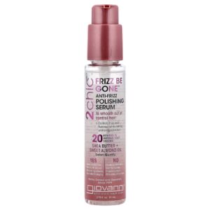 Giovanni 2chic Frizz Be Gone™ Sérum para Brilho e Anti-frizz Manteiga de Karité + Óleo de Amêndoas Doces 81 ml (275 fl oz)