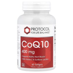Protocol for Life Balance CoQ10 400 mg 60 Cápsulas Softgel