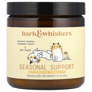 Dr. Mercola Bark & Whiskers™ Suporte Sazonal Para Cães e Gatos 90 g (317 oz)