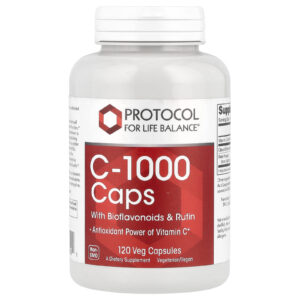 Protocol for Life Balance Cápsulas C-1000 com Bioflavonoides e Rutina 120 Cápsulas Vegetais