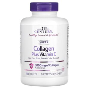 21st Century Super Collagen Mais Vitamina C 180 Comprimidos
