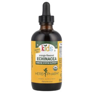 Herb Pharm Kids Echinacea Sem Álcool Laranja 120 ml (4 fl oz)