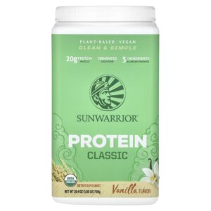 Sunwarrior Proteína Clássica Baunilha 750 g (165 lb)
