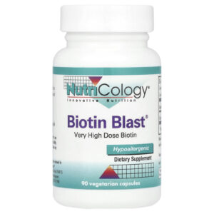 Nutricology Biotin Blast® 100 mg 90 Cápsulas Vegetarianas