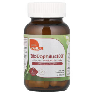 Zahler BioDophilus100™ Fórmula Probiótica Avançada 30 Cápsulas