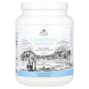 Mt. Capra Proteína Whey Limpa Feijão de Baunilha 453 g (16 oz)
