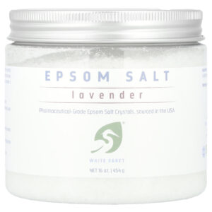 White Egret Sal de Epsom Lavanda 454 g (16 oz)