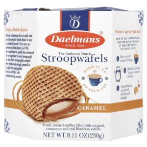 Daelmans Stroopwafels Large Hex Box Caramel 8 Waffles 8.11 oz (230 g)