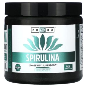 Zhou Nutrition Espirulina Superalimento para Longevidade 170 g (6 oz)