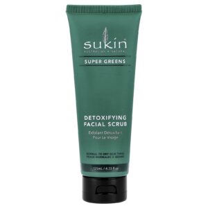 Sukin Super Greens Esfoliante Facial Desintoxicante Pele Normal a Seca 125 ml (423 fl oz)