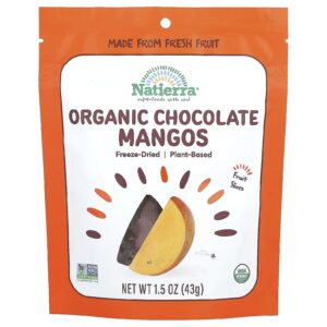 Natierra Liofilizado Orgânico Fatias de Manga e Chocolate 43 g (15 oz)