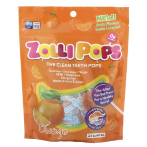 Zollipops The Clean Teeth Pops Laranja 31 oz