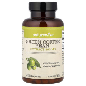 NatureWise Extrato do Grão de Café Verde 800 mg 60 Cápsulas Vegetarianas