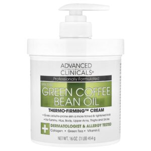 Advanced Clinicals Óleo de Grão de Café Verde Creme Thermo-Firming™ 454 g (16 oz)