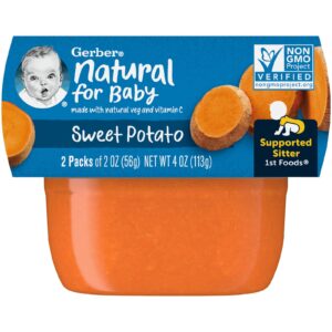 Gerber Batata-Doce 1º Alimento 2 Pacotes 56 g (2 oz) Cada